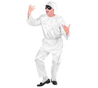 W WIDMANN MILANO Party Fashion - Costume Pulcinella, costume blanc traditionnel pour adulte, pour le théâtre, le carnaval