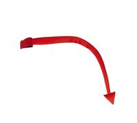 Widmann Queue de démon pliable 88 cm - Rouge - Taille unique