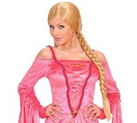 W WIDMANN MILANO Party Fashion - R0725 - Perruque Dame du Château, blonde, cheveux synthétiques, tresses, coiffure tressée