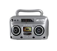 Widmann Radio gonflable Party Fashion – env. 50 cm, accessoire pour costumes années 80/90, déco fête