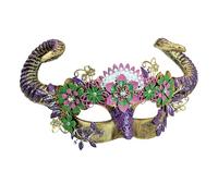 W WIDMANN MILANO Party Fashion - Masque pour les yeux bélier avec cornes, masque d'animal, bélier, Accessoire Carnaval