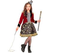 Widmann Déguisement Ringmaster – Robe avec tutu, veste et mini chapeau – 128 cm / 5-7