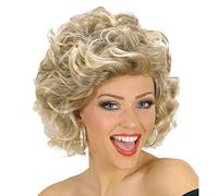 W WIDMANN MILANO Party Fashion S0671 - Perruque Olivia, blonde, années 70, fête à thème, carnaval
