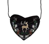 W WIDMANN MILANO – Sac à main 07793 brodé cœur bavarois – Accessoire Carnaval, fête à thème