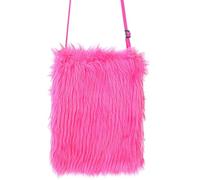 W WIDMANN MILANO Party Fashion, Sac à main, Design en peluche rose fluo, porté à l'épaule, confort optimal, entretien facile, polyvalent pour toutes les occasions festives