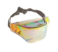 WIDMANN 29361 Sac banane holographique années 80, accessoire, carnaval, fête à thème, multicolore, taille standard