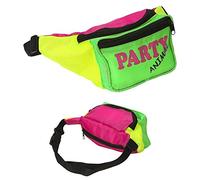 W WIDMANN MILANO Party Fashion - Sac banane années 80, ceinture réglable, accessoire pour fête, festival, carnaval