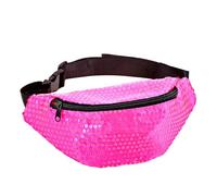 W WIDMANN MILANO Party Fashion - Sac banane avec paillettes, différentes couleurs, sac ventral, accessoire pour costumes de carnaval