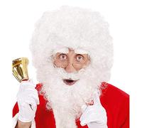 Kit barbe perruque et sourcils du Père Noël - WIDMANN - Adulte - Blanc - Synthétique