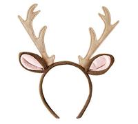 W WIDMANN MILANO Party Fashion 09779 - Bandeau de cheveux de renne, cornes, accessoire, accessoire de déguisement, Noël, Saint-Nicolas, carnaval, fête à thème