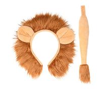 W WIDMANN MILANO Party Fashion - Set d'accessoires pour costumes d'animaux | Set de costumes comprenant un serre-tête et une queue, différents motifs d'animaux, cosplay, soirée à thème