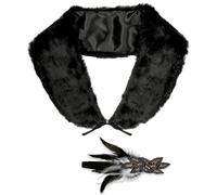 W WIDMANN MILANO Party Fashion - Set de déguisement années 20 Charleston, étole et bandeau, fausse fourrure, Carnaval, Fête à thème