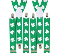 W WIDMANN MILANO Party Fashion - St. Patrick's Day Shamrock Braces -, Taille Unique