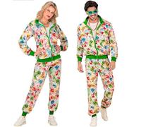 W WIDMANN MILANO Party Fashion - Costume Survêtement, Euro/Dollar Party Fashion, Billets de banque, Costume d'argent, Casino, Tenue des années 80, Jogging, Tenue Bad Taste, Costumes de carnaval