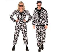 W WIDMANN MILANO Party Fashion - Costume survêtement pour Halloween, Tenue des années 80, Jogging, Day of The Dead
