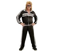 Widmann S.r.l. - Déguisement survêtement Party Fashion années 80 style rétro noir homme