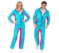 W WIDMANN MILANO Party Fashion - Survêtement fantaisie, métallisé, tenue fluo des années 80, survêtement de jogging pour le carnaval et les fêtes