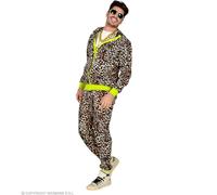 W WIDMANN MILANO Party Fashion - Survêtement fantaisie, motif animalier, tenue années 80, survêtement de jogging pour le carnaval et les fêtes