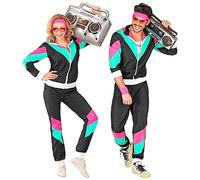 W WIDMANN MILANO Party Fashion - Survêtement fantaisie, style vintage, tenue des années 80, survêtement de jogging pour le carnaval et les fêtes