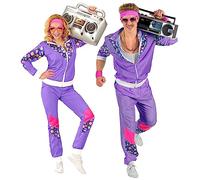 W WIDMANN MILANO Party Fashion - Survêtement fantaisie, tenue des années 80, survêtement de jogging, costumes de carnaval