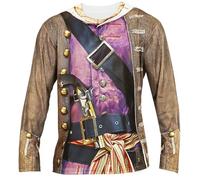 W WIDMANN MILANO Party Fashion - T-shirt pirate, manches longues, haut de costume, carnaval