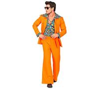 W WIDMANN MILANO Party Fashion - Tenue de style disco des années 70, veste avec chemise, pantalon, costume, déguisements de carnaval