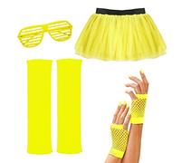 W WIDMANN MILANO Party Fashion - Tenue des années 80, 4 pièces, Costumes de carnaval, Accessoires