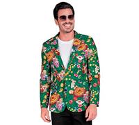 W WIDMANN MILANO Party Fashion Veste de mode de fête, Men, À chevron, 40103, Vert-Casino, L