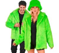 W WIDMANN MILANO Party Fashion - Veste en fausse fourrure pour femmes et hommes, veste en peluche, costume, tenue de fête pour le carnaval et les festivals