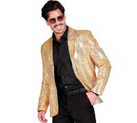 W WIDMANN MILANO Party Fashion - Veste Party Fashion avec paillettes pour hommes, Disco Fever, veste de costume