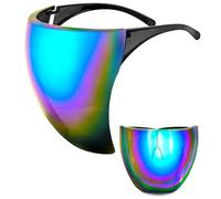 W WIDMANN MILANO Party Fashion - Visière pour adultes, lunettes de fête miroir, pour carnaval, festival, raves