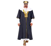 W WIDMANN MILANO Party Fashion - Costume Sultan, Tunique avec Robe, Turban, Arabe, Cheikh, Prince, Costumes de Carnaval