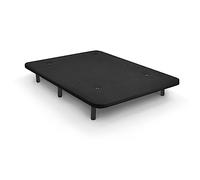 W WIN REST Base tapissée 3D Cibeles, Structure Solide de Grande stabilité, 5 Barres transversales + 6 Pieds métalliques 90 x 180