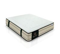 W WIN REST Matelas Imperium Spring Box et Mousse Ecosystem Respirante de fermeté Moyenne, Noyau de 750 Ressorts, Tissu damassé 400 g, Fibre hypoallergénique Super Soft