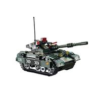 W Wise Block Petits Blocs de Construction pour Chars Militaires avec télécommande, Jouets de Construction STEM pour Enfants de 8 Ans et Plus (505 pièces), Noir & Vert