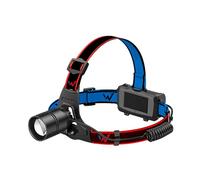 W Wonder Full Energy Lampe Frontale LED Rechargeable 5000 Lumens, 5 Modes | Mains libres pour courir, camper et bricoler, bandeau réglable confortable, lumière rouge et mode SOS, légère sur le front