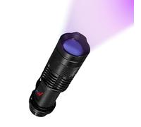W Wonder Full Energy Lampe Torche UV 395 nm, Détecte Taches, Zoom, Compact | Révèle taches, faux billets et fuites, faisceau réglable, résiste à la pluie et à la poussière, fonctionne avec 1 pile AA