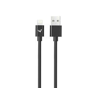 W Wonder Full Power - Câble Lightning USB-A vers iPhone/iPad - 2m - Charge Rapide & Synchronisation - Design Résistant et Élégant - Couleur Noire - Compatible iOS - Marque Française