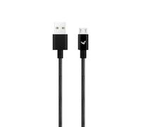 W Wonder Full Power - Cable Metal USB-A vers Micro-USB - 1m - Noir