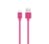 W Wonder Full Power - Cable USB-A vers Micro-USB - 2m - Rose