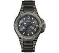 Guess Montre Bracelet pour Hommes Montre Acier Inoxydable Analogue W0218G1