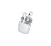 w04 sports tws sans fil casque bluetooth écouteur 5. 0 dans l'oreille casque blanc + yokuli boîte de rangement bleu