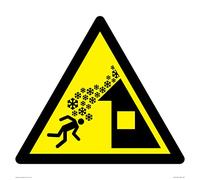 W040 Panneau d'avertissement : toit avalanche - 400 x 400 mm - S40