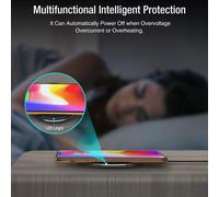 W1 Wireless Charger 10w Mince Aviation Aluminium Ordinateur Technologie De Contrôle Numérique Chargeur Rapide (Sans Adaptateur Secteur)