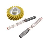 W10112253 9706416 Balais moteur W10380496 4162897 Pignon d'entraînement à vis sans fin for mélangeur Kitchenaid et une paire de balais moteur
