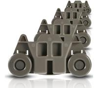 W10195416 Lot de 4 roulettes de rechange pour panier inférieur de lave-vaisselle KitchenAid / Kitchen Aid / Whirlpool / Kenmore Remplace les modèles AP5983730, W10195416V, PS11722152