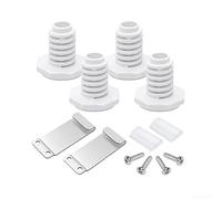 W10869845 Kit d'empilage de sèche-linge de rechange compatible avec les modèles de rondelles W10298318 et W10761316 comprenant 1,2 m, 4 vis, 2 clips en plastique et 2 supports de crochet
