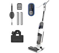 W12 Aspirateur Balai Sans Fil 3-en-1, Aspirateur eau et Poussiere Intelligent, Nettoyage en Un Seul Passage des sols durs, Nettoyage dans Les Angles, Auto-Nettoyage Automatique, Conception légère