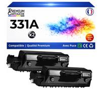W1331A 331A lot 2 toners compatible pour HP Laser 408dn Laser MFP 432fdn Noirs avec puce rendement 2 x 5000 pages