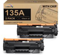 W1350A 135A Toner De Rechange Pour Hp 135A W1350A 135X W1350X Laserjet Mfp M234Dw M234Sdw M234Sdn M234Dwn M209Dw M209Dwn M234 M209 (Puce Incluse 2 Noir)